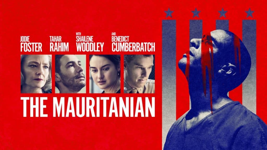 The Mauritanian movie poster, promotional cover art.